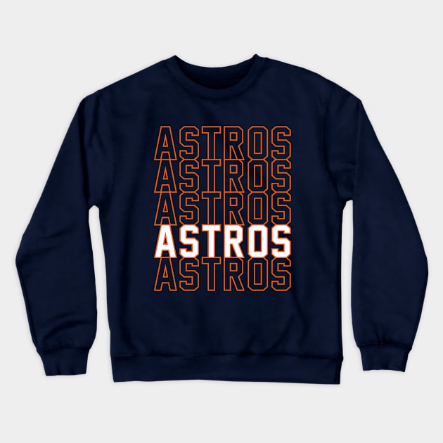 ASTROS Crewneck Sweatshirt by Throwzack